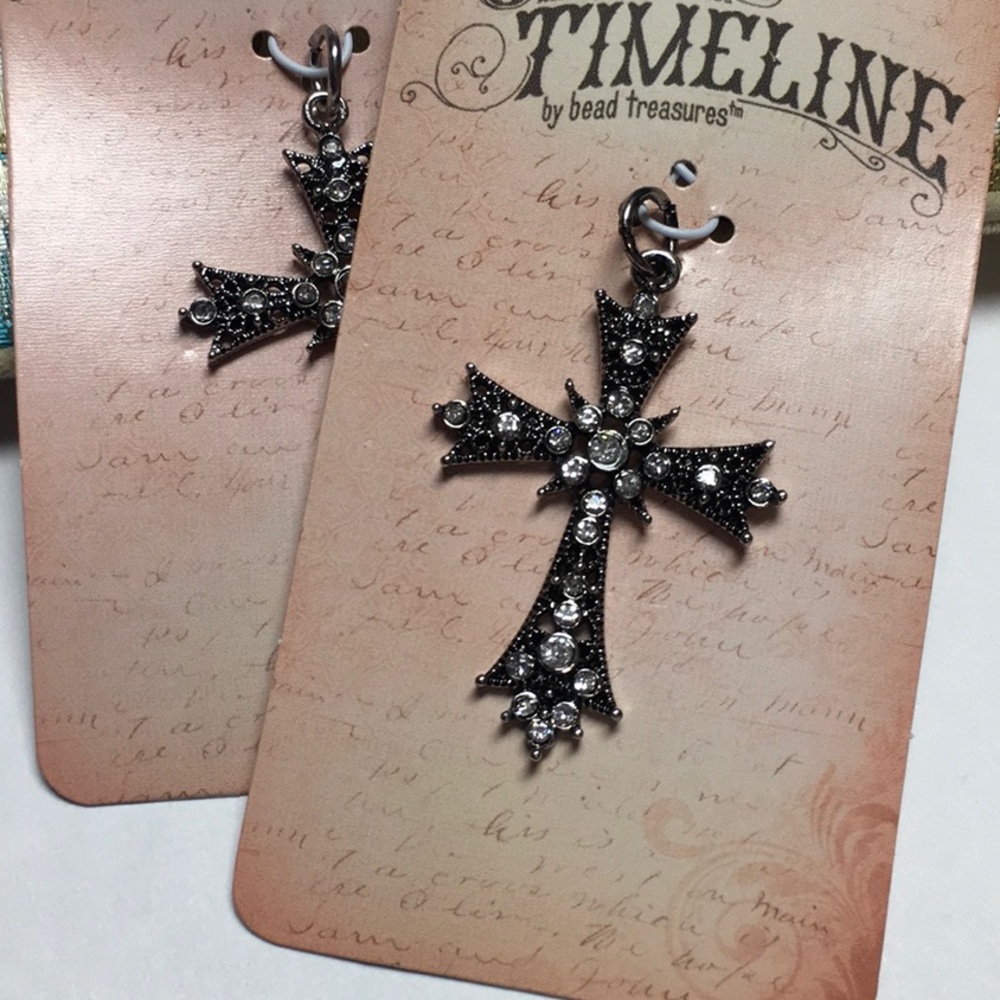Jewelry Making - Rhinestone Cross
